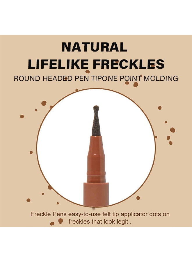 PAGE VINE Freckle Pen, Fake Freckles Pen for Natural Sunkissed Makeup,Faux Face Freckle Pens Waterproof and Long Lasting,Soft Sopt Freckle Pen #02 - Image 4